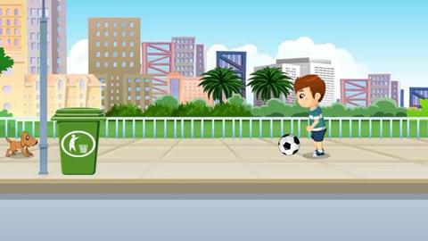 不在马路上玩耍